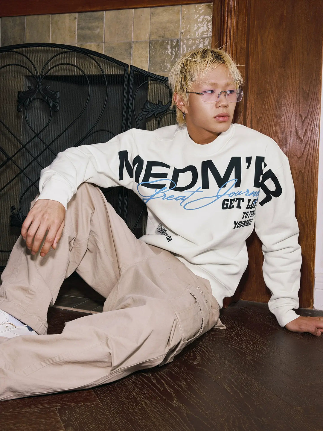 MEDM Big Logo Print Sweatshirt | Face 3 Face