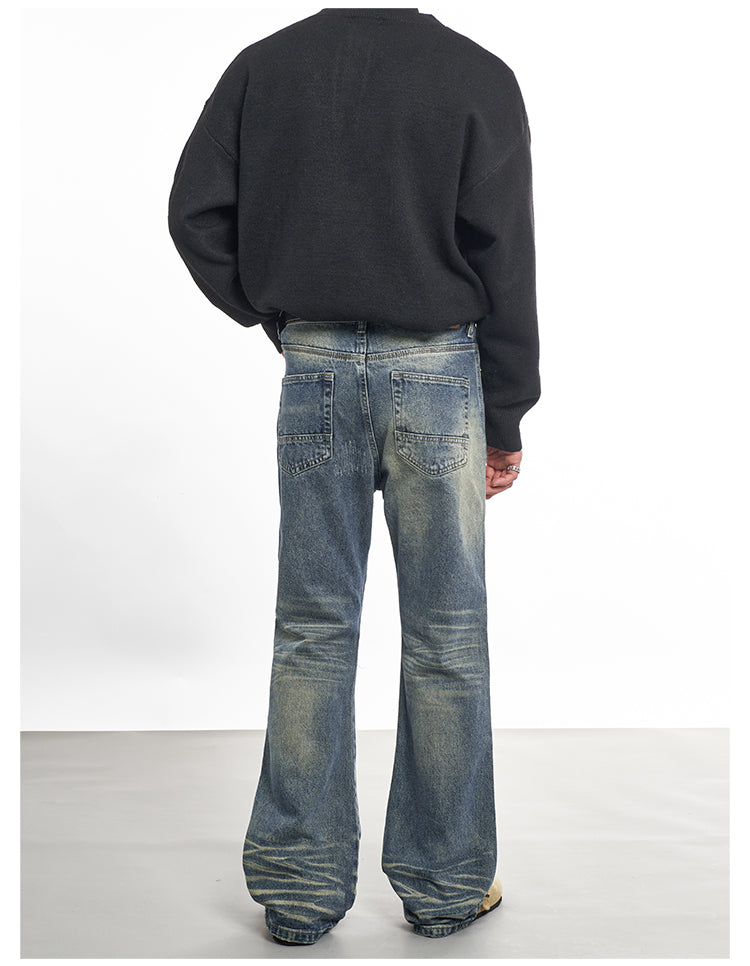 F3F Select Needle Embroidery Hole Micro Flare Jeans | Face 3 Face