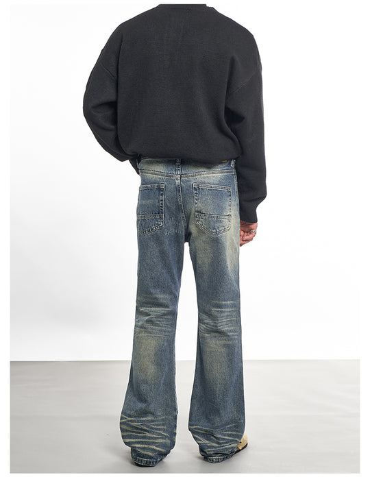 F3F Select Needle Embroidery Hole Micro Flare Jeans | Face 3 Face