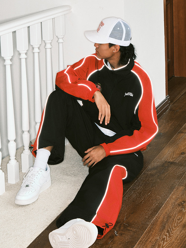 JUST VIBE Colorblock Track Jacket and Pants | Face 3 Face