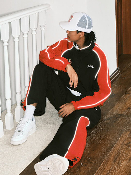JUST VIBE Colorblock Track Jacket and Pants | Face 3 Face