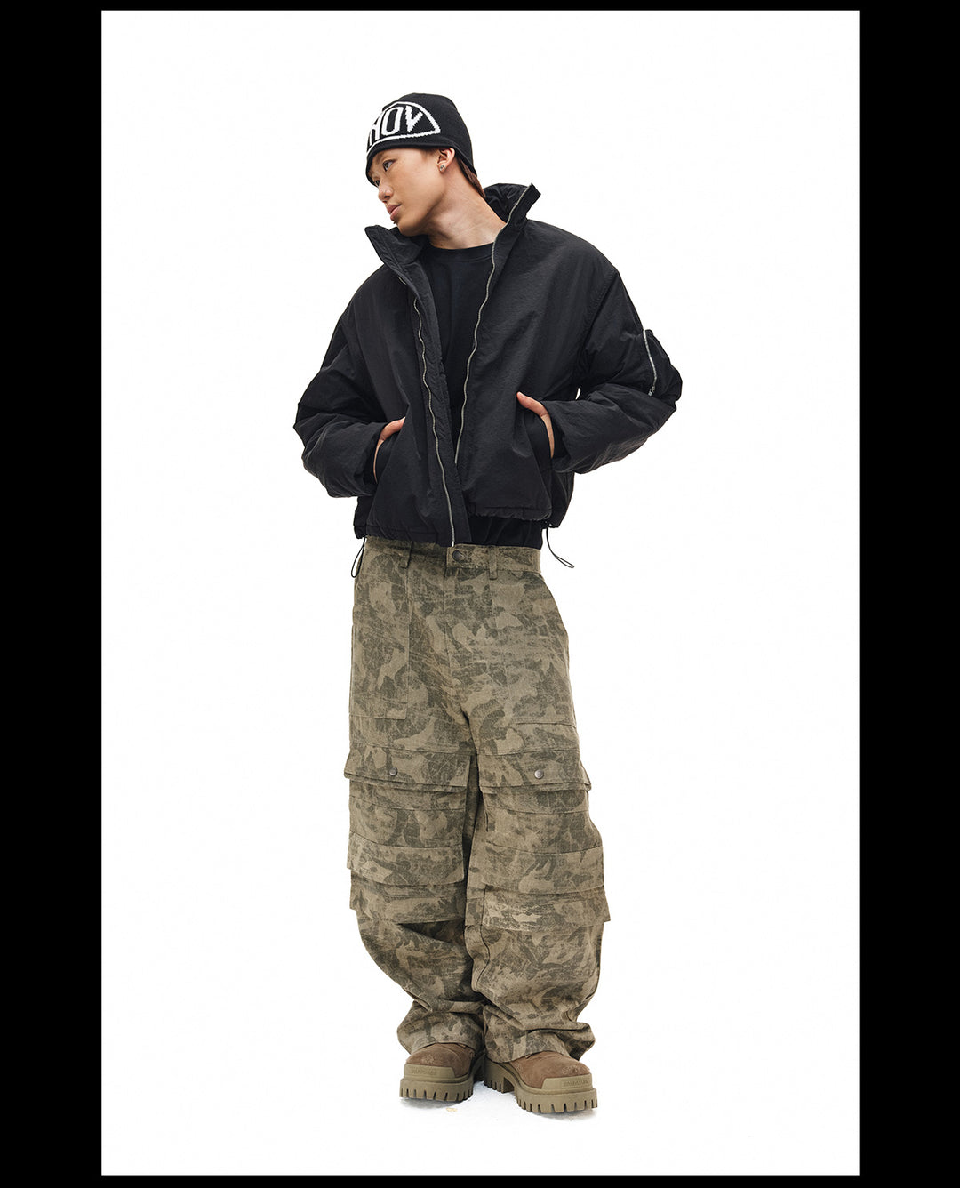 NOVACAM Windproof Puffer Short Jacket | Face 3 Face