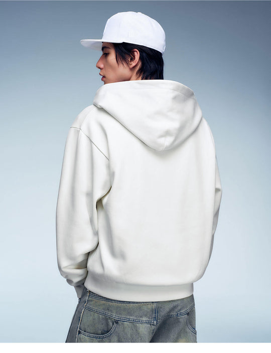MEDM Contrast Hood Lining Zip Up Hoodie | Face 3 Face