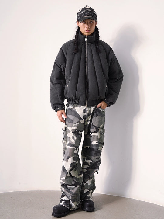 Remedy Metal Stud Down Jacket | Face 3 Face