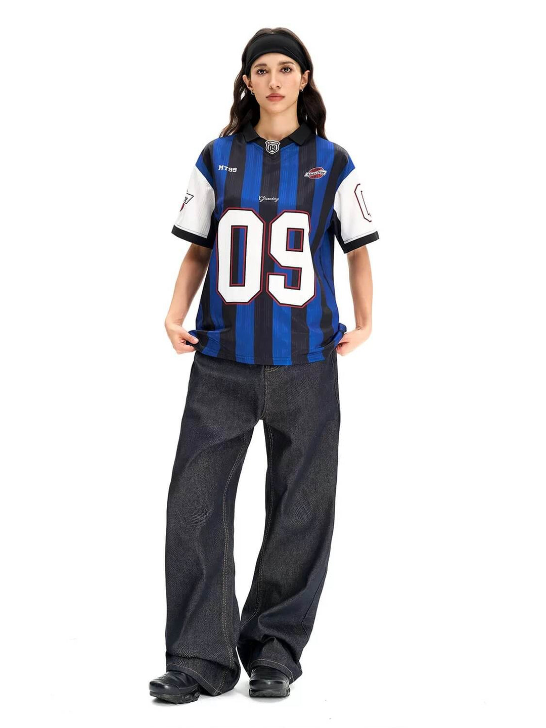 F3F Select Contrast Stripe Short Sleeve Polo Soccer Jersey | Face 3 Face