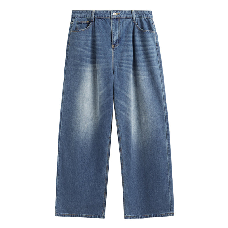 F3F Select Washed Wide Leg Tuck Jeans