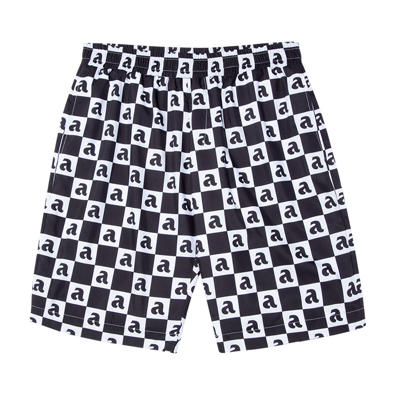 AFGK Logo Checkerboard Sports Shorts | Face 3 Face