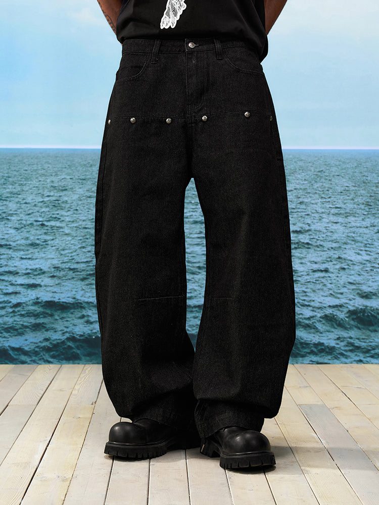 YADcrew Rivet Black Original Jeans | Face 3 Face