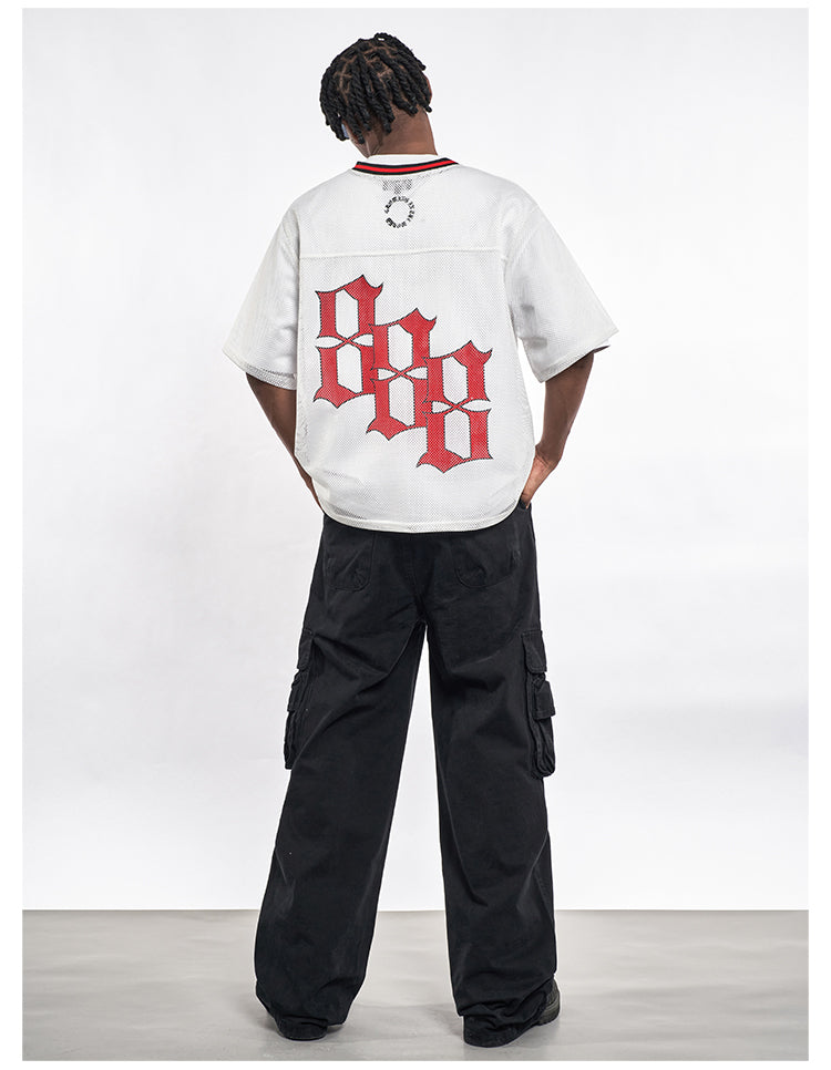 F3F Select 8 Letter Print Mesh Hockey Jersey | Face 3 Face