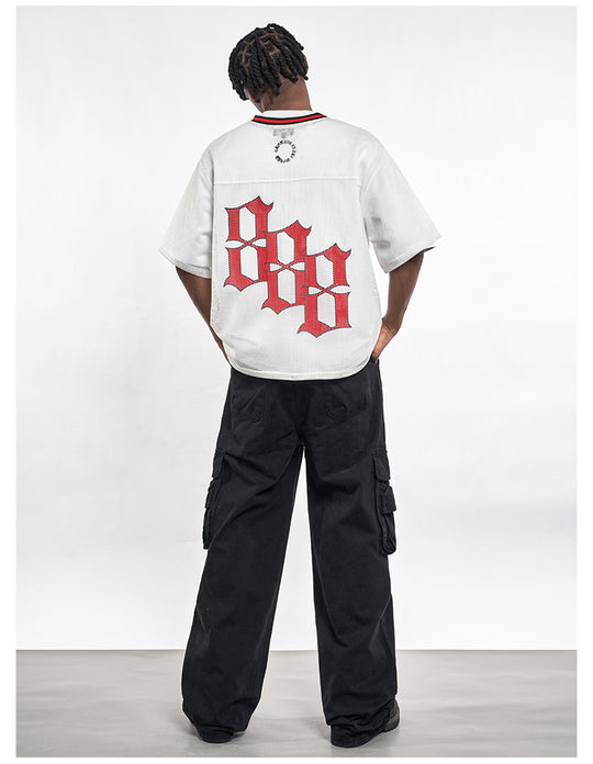 F3F Select 8 Letter Print Mesh Hockey Jersey | Face 3 Face