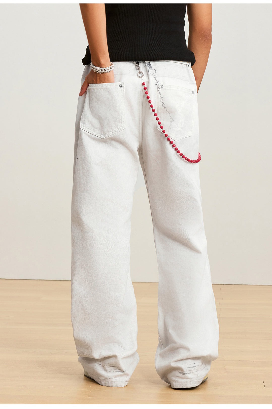 Small Town Kid Scarf Belt Chain 3D Printed Jeans | Face 3 Face