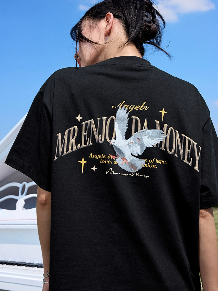 MEDM Angel Peace Dove Print Tee | Face 3 Face