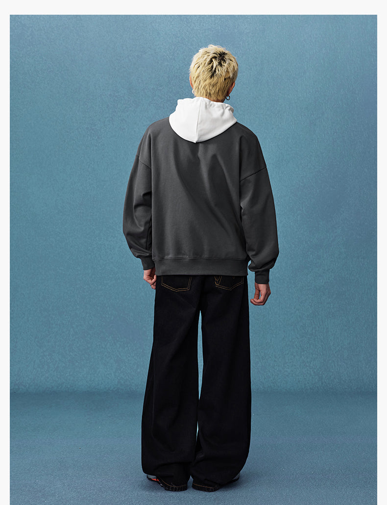 MEDM Layered Look Color Block Hoodie | Face 3 Face