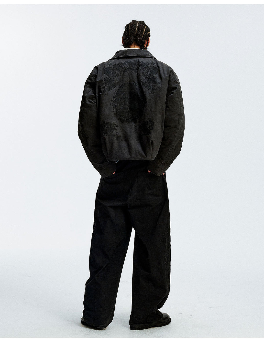 MEDM Floral Embroidered Puffer Jacket | Face 3 Face