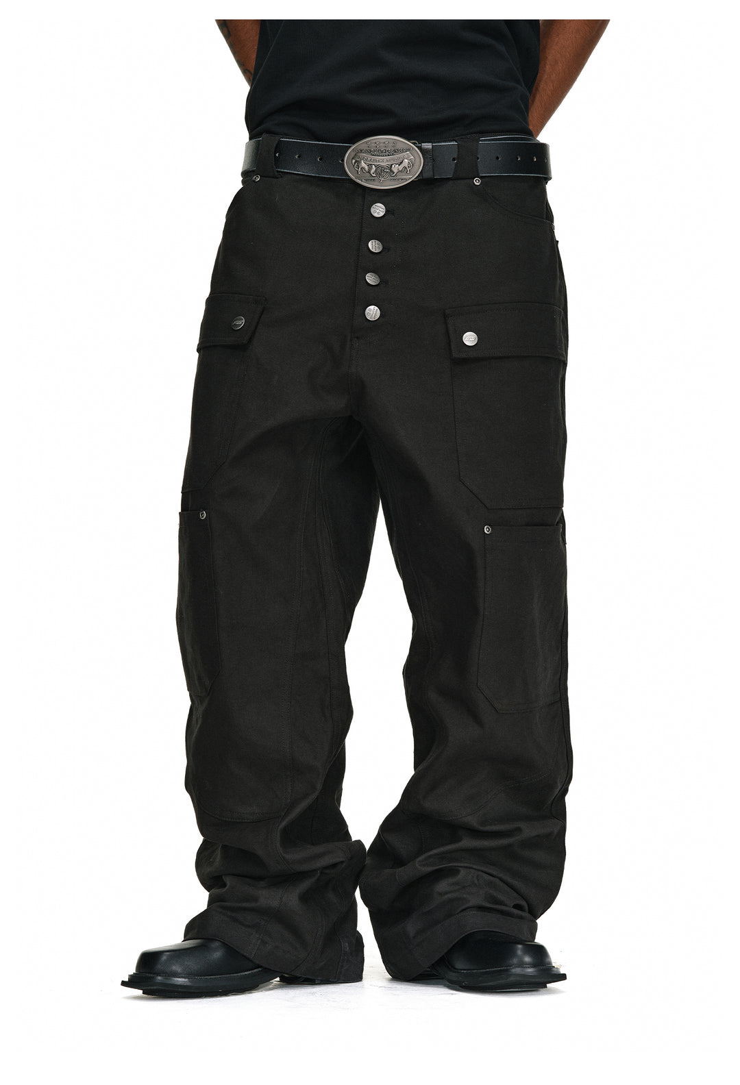 ANTIDOTE Multi Pocket Canvas Utility Jeans | Face 3 Face