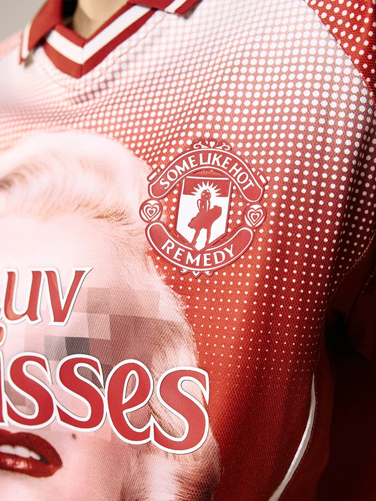 Remedy Luv & Kisses Soccer Jersey Polo Shirt | Face 3 Face