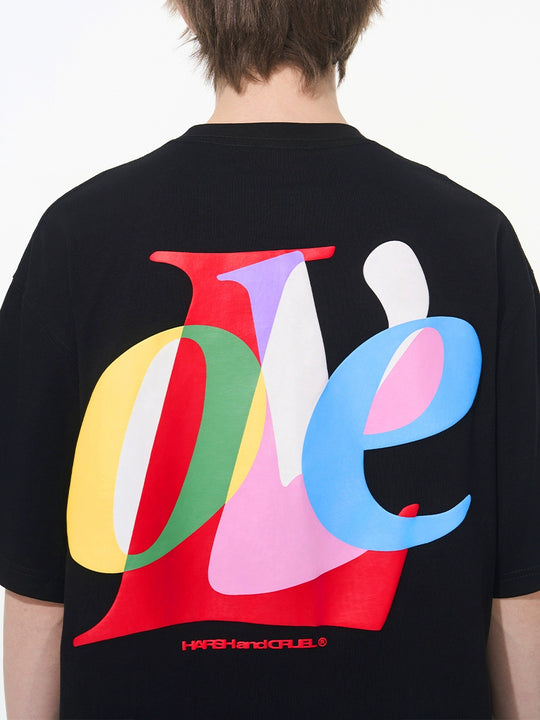 Harsh and Cruel Love Layered Print Tee