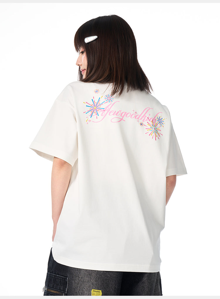 AFGK Fireworks Embroidered Tee | Face 3 Face