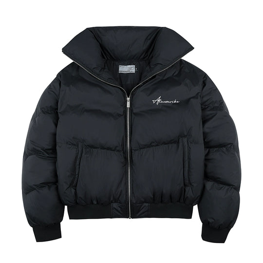 Harsh and Cruel Letter Embroidery Down Jacket | Face 3 Face