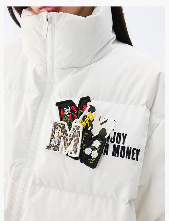 MEDM Logo Velcro Down Jacket | Face 3 Face