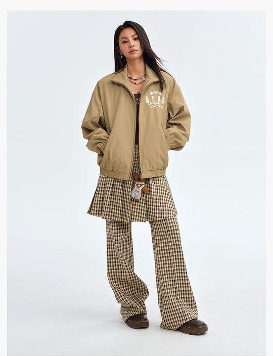 MEDM Basic Logo Embroidered Track Jacket | Face 3 Face