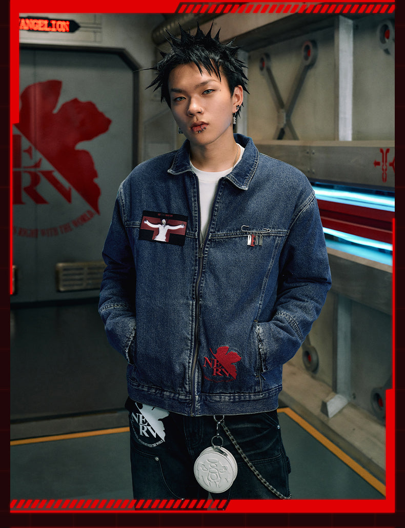 MEDM x EVA Lilith Embroidered Denim Jacket | Face 3 Face