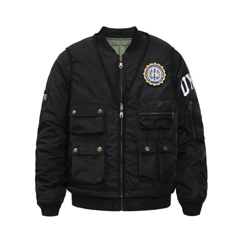 UNTILWERICH 3-in-1 MA-1 Bomber Jacket Vest Set | Face 3 Face