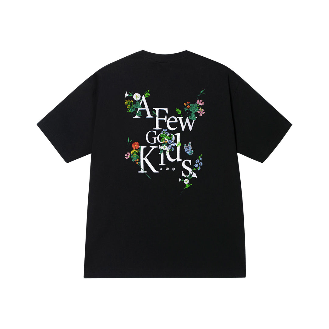AFGK Pocket Floral Embroidered Tee | Face 3 Face