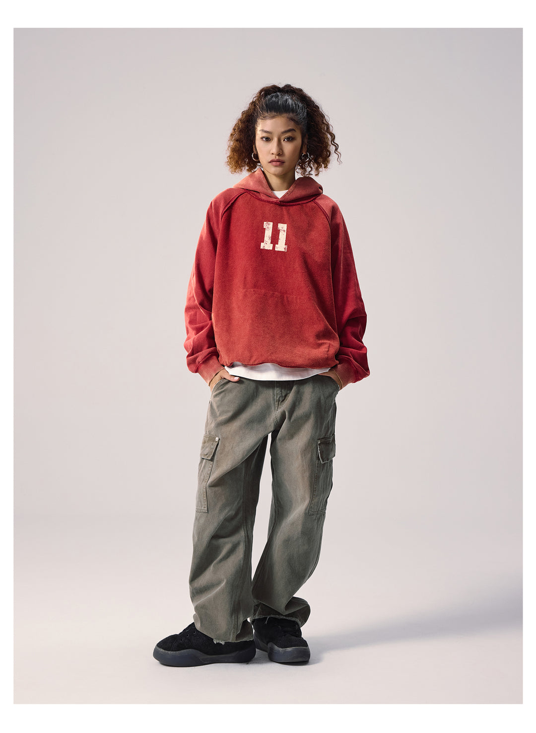 Remedy Washed Reversible Raglan Hoodie | Face 3 Face