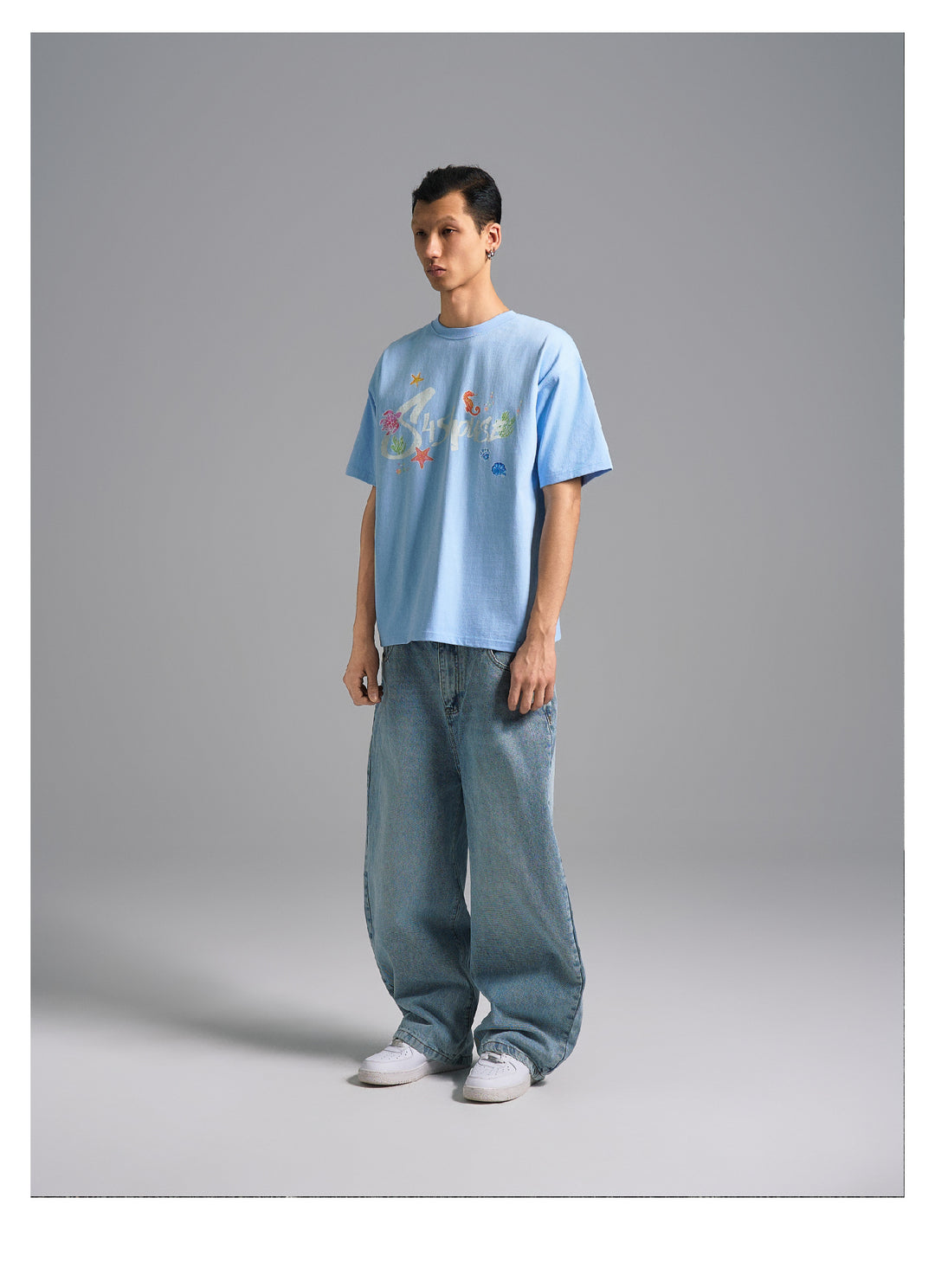 S45 Underwater World Graffiti Print Tee | Face 3 Face