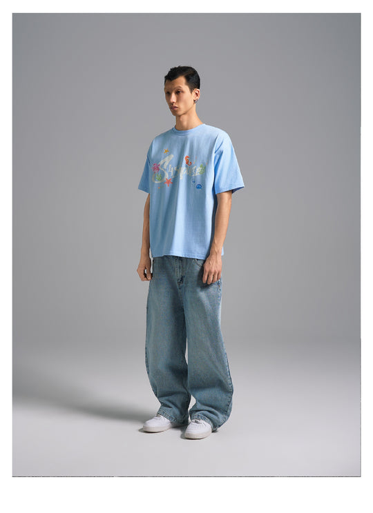 S45 Underwater World Graffiti Print Tee | Face 3 Face