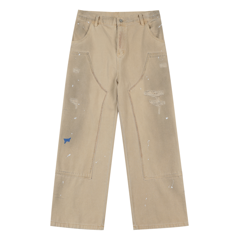 MEDM Ink Splash Double Knee Work Pants | Face 3 Face