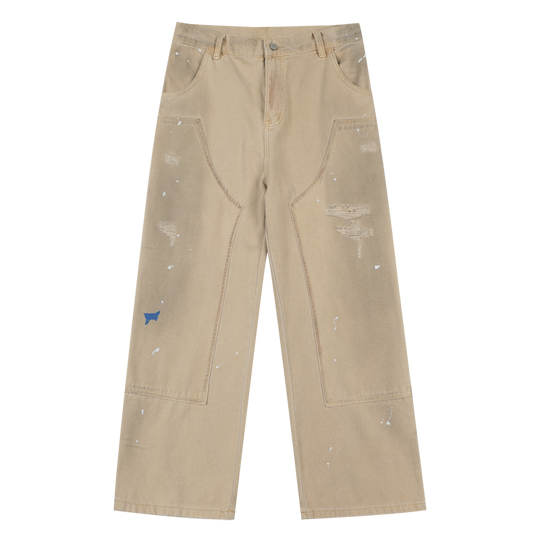 MEDM Ink Splash Double Knee Work Pants | Face 3 Face