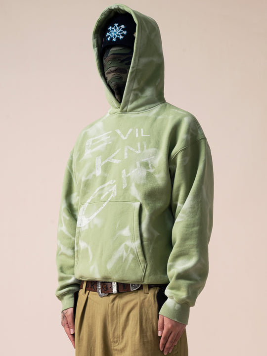 EVILKNIGHT(EK) Hand Painted Gradient Water Wave Printing Hoodie