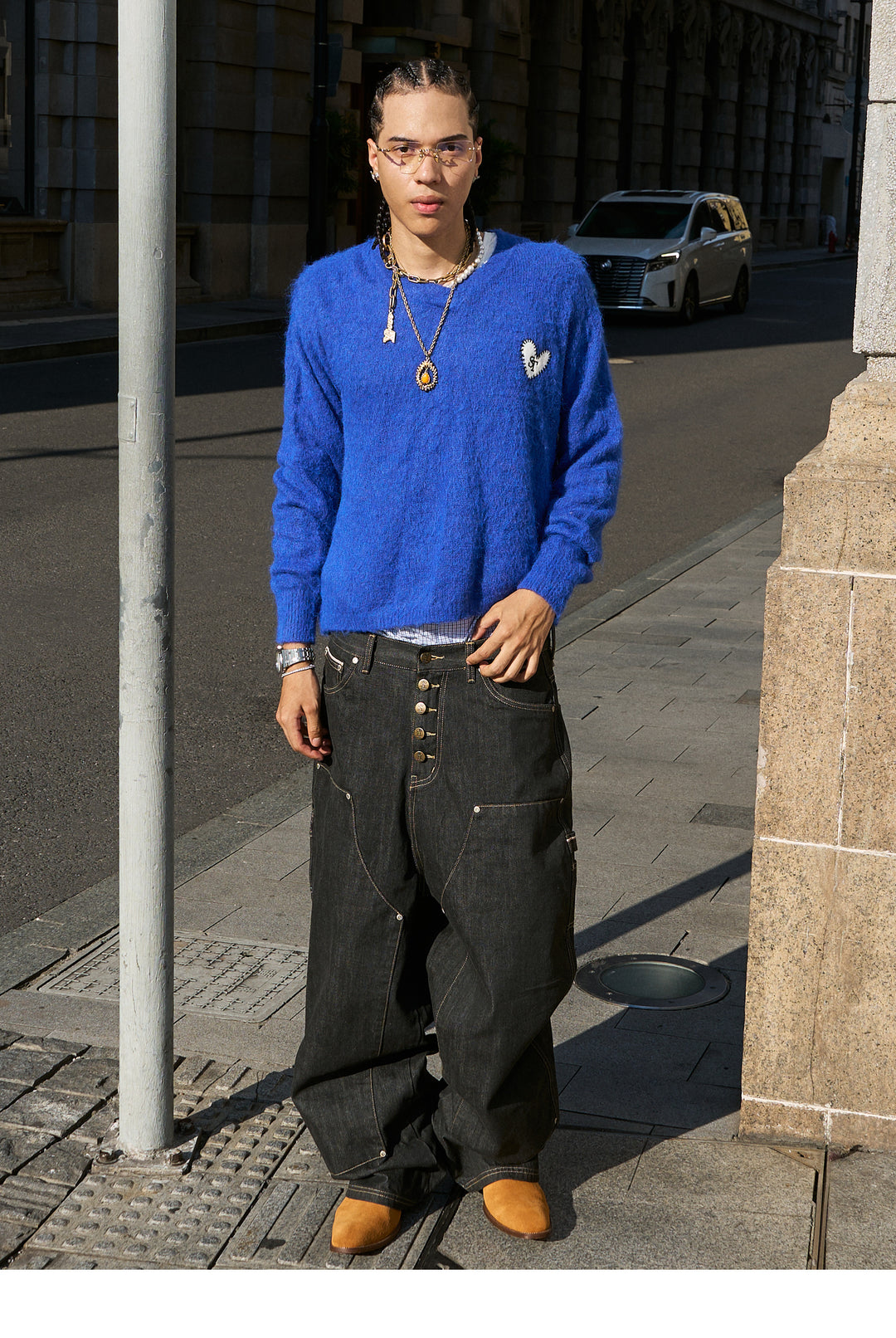 STEEPC Selvedge Double Knee Baggy Jeans | Face 3 Face