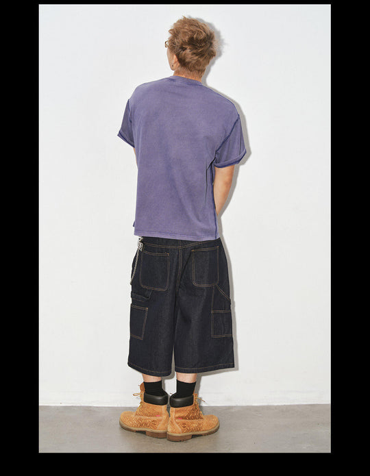 NOVACAM Love Graphic Print Washed Short Sleeve Tee | Face 3 Face