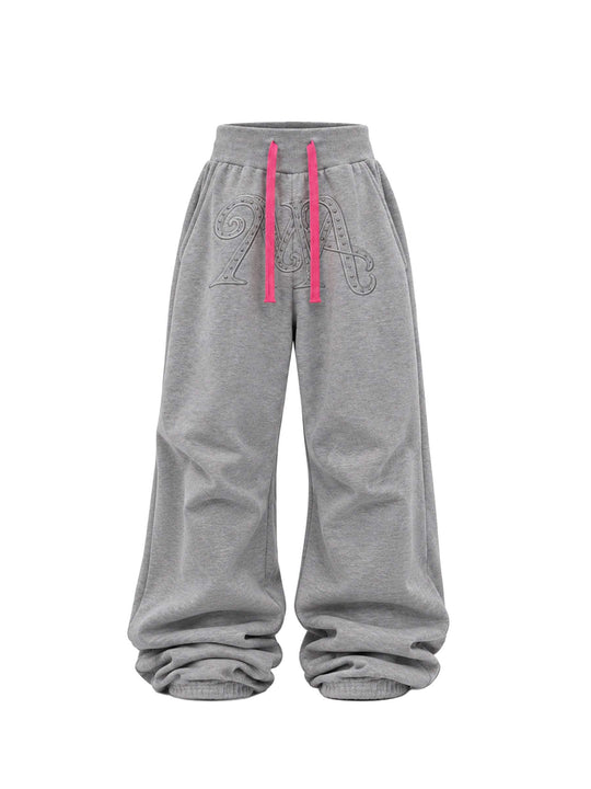 KARMANISTIC Studded Embroidered Baggy Sweatpants | Face 3 Face