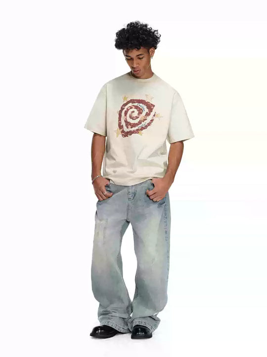 ANTIDOTE Psychedelic Star Swirl Printed Tee | Face 3 Face