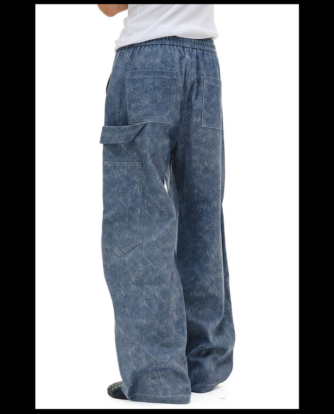 NOVACAM Double Knee Drawstring Baggy Pants | Face 3 Face