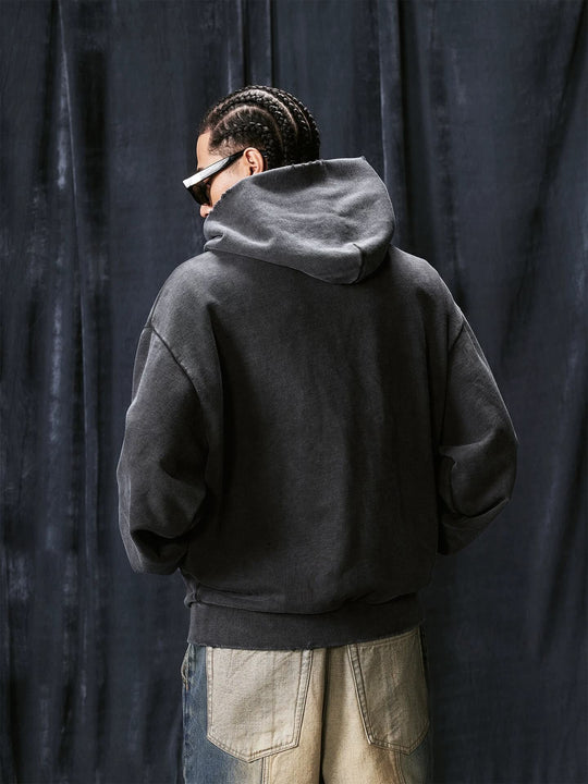 1807 Pegasus Wash Fade Zip Up Hoodie | Face 3 Face