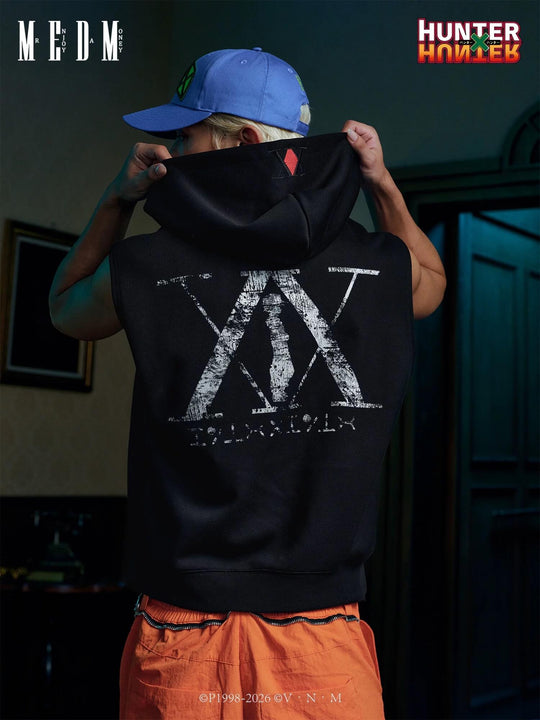 MEDM × HUNTER×HUNTER Killua TT Sleeveless Zip Up Hoodie | Face 3 Face