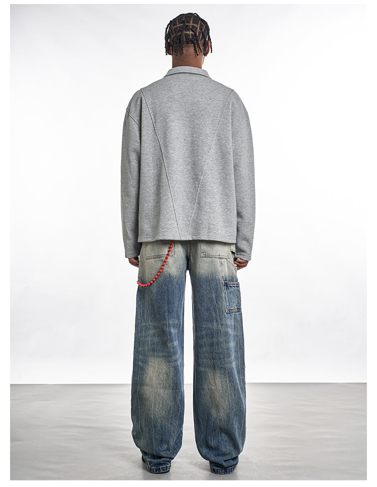 F3F Select Vintage Washed Blue Work Jeans | Face 3 Face