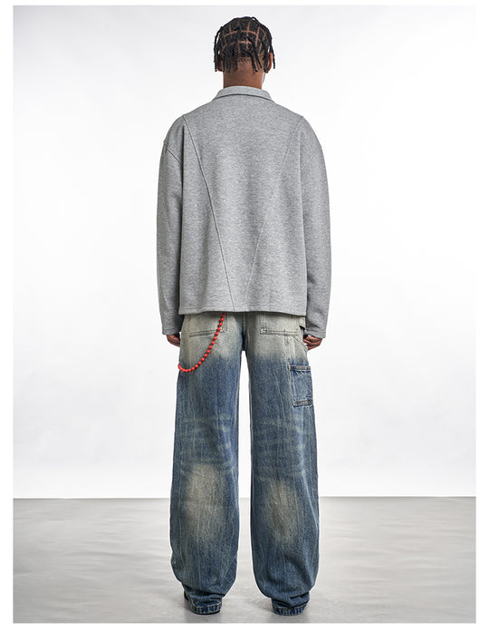 F3F Select Vintage Washed Blue Work Jeans | Face 3 Face