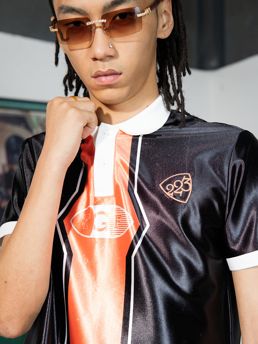 TGFCLUB Color Clashing Sports Fabric Soccer Jersey Polo | Face 3 Face