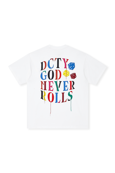 DICETINY Colorful Letters Embroidered Tee | Face 3 Face