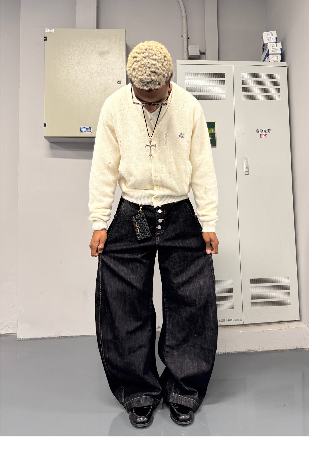 STEEPC Magnetic Button Scimitar Jeans | Face 3 Face