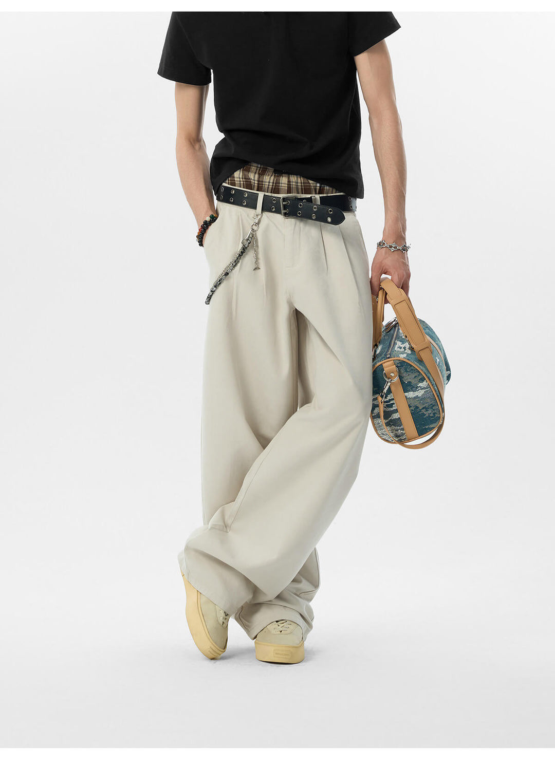 JHYQ Lyocell Double Pleated Suit Pants | Face 3 Face