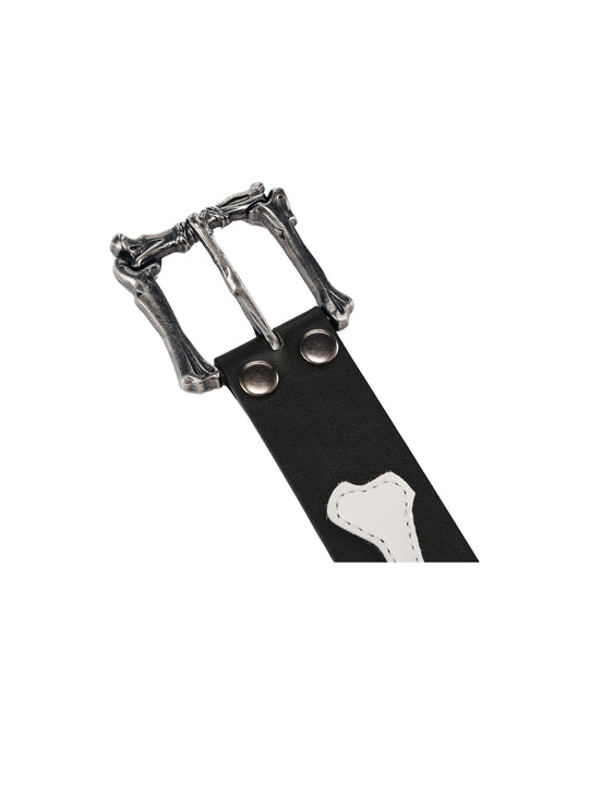 LIBERAFIT Bone Buckle Bone Patch Cowhide Belt | Face 3 Face