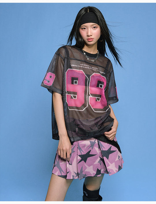 MEDM 99 Numbered Retro Mesh Jersey | Face 3 Face