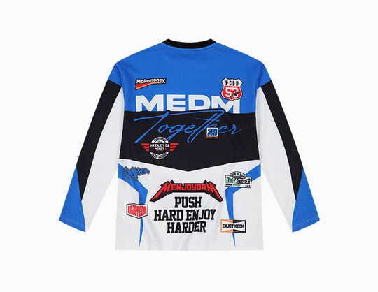 MEDM Biker Color Block Waffle Long Sleeve Jersey | Face 3 Face